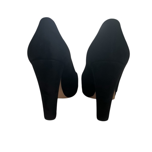 Gucci Vintage Black Suede Pumps Size 7 Platform Classic elegant style - Picture 5 of 8